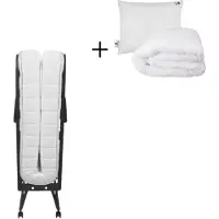 TROONZ Opklapbed Verona 90x210 – Vouwbed met Ergonomisch Matras, Dekbed en Kussen – Logeerbed – Opklapbed 1 persoons