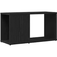 vidaXL Tv-meubel 60x24x32 cm spaanplaat zwart eikenkleurig