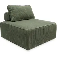 Sweeek Fauteuil corduroy 1 zitplaats Groen