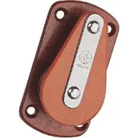 Talamex Hye Tufnol Cheek Horizontal Single Block Pulley With Fixed Plate Bruin 14 mm