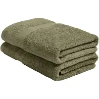Yumeko Handdoek Katoen 50x100 Groen - Eco, Bio & Fairtrade