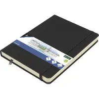 Kangaro schetsboek - A5 - zwart - met elastiek en lint - 2 stuks - K-861220