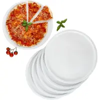 MamboCat Set van 6 BIANCO pizzaborden XL wit 33.5cm - 162702