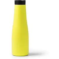 Roly Dubbelwandige RVS Thermosfles. 600 ml kleur Geel Turman 1537. Lasertechniek geschikt