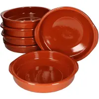 MamboCat Set van 6 cazuela kleikommen Bernd met handgrepen 24cm XL - 99504