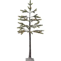 Star Trading decoratieve buitenboom 'spar' met LED-verlichting, besneeuwde takken, elektrisch aangedreven, warm wit, H 120cm