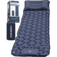 VERTREX Inflate-X1 Slaapmat met Ingebouwde Pomp - Luchtbed - 1 Persoons - Marineblauw