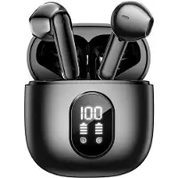 Soundtrex X-Pro Draadloze oordopjes - Bluetooth Oordopjes - Oortjes draadloos - Earpods - LED Display - Bluetooth 5.3 - Zwart