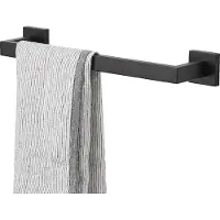 S.old Handdoekrek - RVS - Badkameraccessoires - Keukenaccessoires - Mat Zwart - 40x8.50x8.50 cm