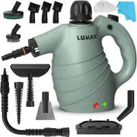 LUMAN 16 in 1 Stoomreiniger C1 - Handstoomreiniger - Handstomer - Vlekkenreiniger - Tapijtreiniger - Incl. Opbergtas en 16 Opzetstukken - 1050 Watt - 450 ML - Groen