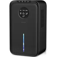 Swinkle Luchtontvochtiger en Luchtreiniger - Ontvochtigt tot 1L per Dag - Dehumidifier geschikt voor Woonkamer, Slaapkamer, Badkamer met LED Scherm