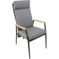 Oosterik Home Lakeshore verstelbare dining stoel midnight grey