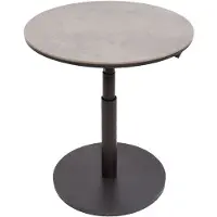 Oosterik Home Padroni verstelbare bijzettafel midnight grey keramiek dia. 59 cm