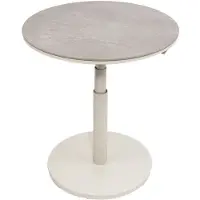 Oosterik Home Padroni verstelbare bijzettafel sunny creme keramiek dia. 59 cm