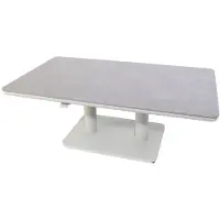 Oosterik Home Sedalia verstelbare lounge tafel mist grey L 140 x B 80 x H 51 - 72 cm