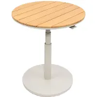 Oosterik Home Padroni verstelbare bijzettafel sunny creme teak dia. 59 cm