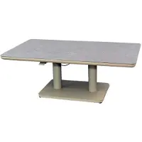 Oosterik Home Sedalia verstelbare lounge tafel sunny creme B 140 x D 80 x H 51 - 72 cm