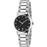 Gucci YA126573 G-Timeless zwarte wijzerplaat Unisex horloge