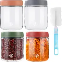 Equivera Overnight Oats Potjes - Muesli Beker - Mason Jar - Havermout - Set - Must have voor jouw ontbijt