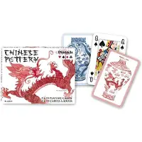Piatnik Chinees Aardewerk Speelkaarten - Dubbeldeck.