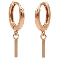 Karma hinged hoops symbool square tube rosé gold M1902HIN
