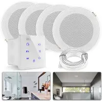 Power Dynamics A100 badkamerspeaker set - Bluetooth speaker voor badkamer - 5 Inch - 160W - Wit