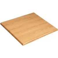 Oviala - Vierkant gelamineerd tafelblad 60 x 60 cm licht hout - Haussmann
