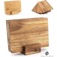 Equivera Snijplankenset met Houder - Snijplankenset - Snijplanken Set - Snijplanken Set met Houder