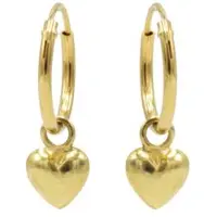 Karma Symbols oorbel hart Goud-M2308