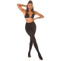 Koucla Zwarte panty met stippen