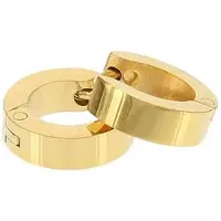Kalli edelstalen Oorbel 1900 shiny Goud 10mm