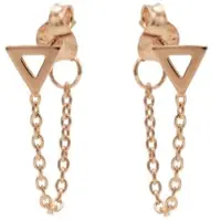 Karma Oorbellen Chain Open Triangle Rosé