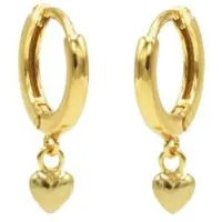 Karma hinged hoops symbool heart 2 gold M2308HIN