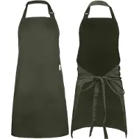 Castagnola keukenschort - Water- en vuilafstotend - Professioneel Kookschort - BBQ Schort voor Dames en Heren - Unisex - Verstelbare Gesp - Extra Grote Vakken - Groen