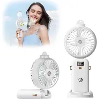 Equivera Handventilator - Mini Ventilator - Hand Ventilator - Hanventilator Oplaadbaar - Draabare Ventilator