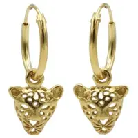 Karma symbols oorbel M1984 leopard goud