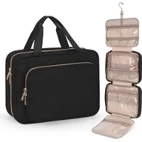 BOTC Toilettas met Haak - Make-up tasje - Toilettas - Toilettas Heren - Travel Organizer - Zwart