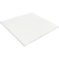 Oviala - Vierkant gelamineerd tafelblad 60 x 60 cm wit - Haussmann