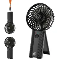 Equivera Handventilator - Mini Ventilator - Hand Ventilator - Hanventilator Oplaadbaar - Draabare Ventilator