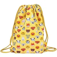 A Little Lovely Company Gymtas met trekkoord - Sporttas voor school of zwemles - Dierenvriendjes
