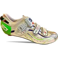 Sidi Genius 6.6 Fietsschoenen Carbon Wit/Groen - Maat 39,5