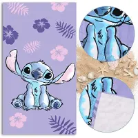 Disney Stitch Strand- en Badhanddoek, Katoen, voor kinderen, 70x140 cm, OEKO-TEX