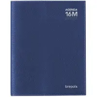 Brepols agenda 2026 - 16Maanden - week - Bretime CALPE - Schoolagenda - 1 week op 2 pagina's - Soepele omslag - Weekoverzicht - Blauw - 14.8 x 21 cm - september 2025 tm december 2026