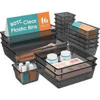 BOTC Lade Organizer - Organizer bakjes - 16 Stuks - Keuken organizers - Make Up - Gereedschap - Organizers - Zwart