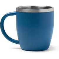 Roly Bany Thermos 1518 RVS- Blauw - 300 ML - Dubbelwandig met Handvat zonder deksel - dubbelwandige vacuüm geïsoleerde koffiebeker - Thee - Koffie. Geschikt voor laser