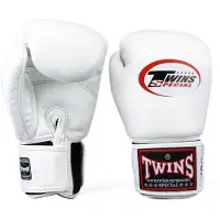 Twins special BGN Bokshandschoenen - Echt Leer - Wit 16 oz