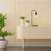 Squid Lighting | Tafellamp 1-Lichts Bol - Design - Moderne Zwart Tafellamp - Industrieel - Woonkamer - Slaapkamer - Werkkamer - Hal - Zwart