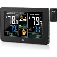 OEM Weerstation Binnen en Buiten - Hygrometer - Thermometer - Digitaal voor Binnen en Buiten - Luchtvochtigheidsmeter - Geavanceerde Versie