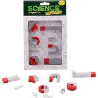 Johntoy Science explorer magnetenset met accessoires 13 delig - Wetenschap speelgoed voor kinderen - Experimenten magneetjes