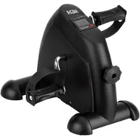 AGM Stoelfiets D01.1 - Bureaufiets - Deskbike - Fietstrainer - Mobiliteitstrainer - Instelbare weerstand - Hometrainer - Met LCD scherm - Fitness - Zwart